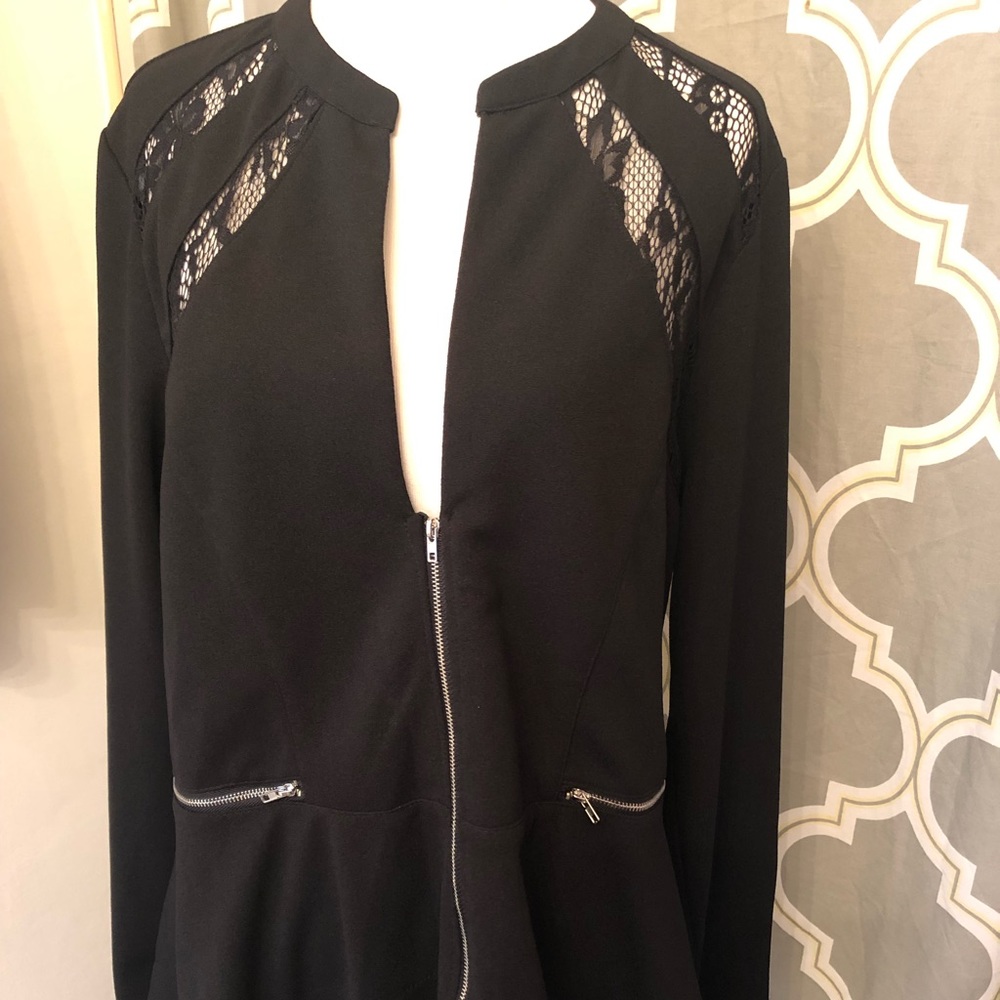 Lace Peplum Jacket XL
